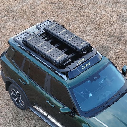 48L Heavy Duty Hard Shell Roof Box – Car Roof Rack Cargo Carrier for Travel