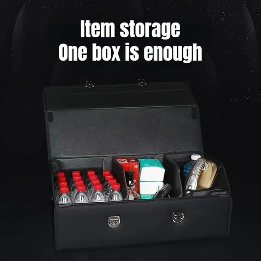 Foldable Car Storage Box – High-Capacity Travel Organizer for Auto Interior