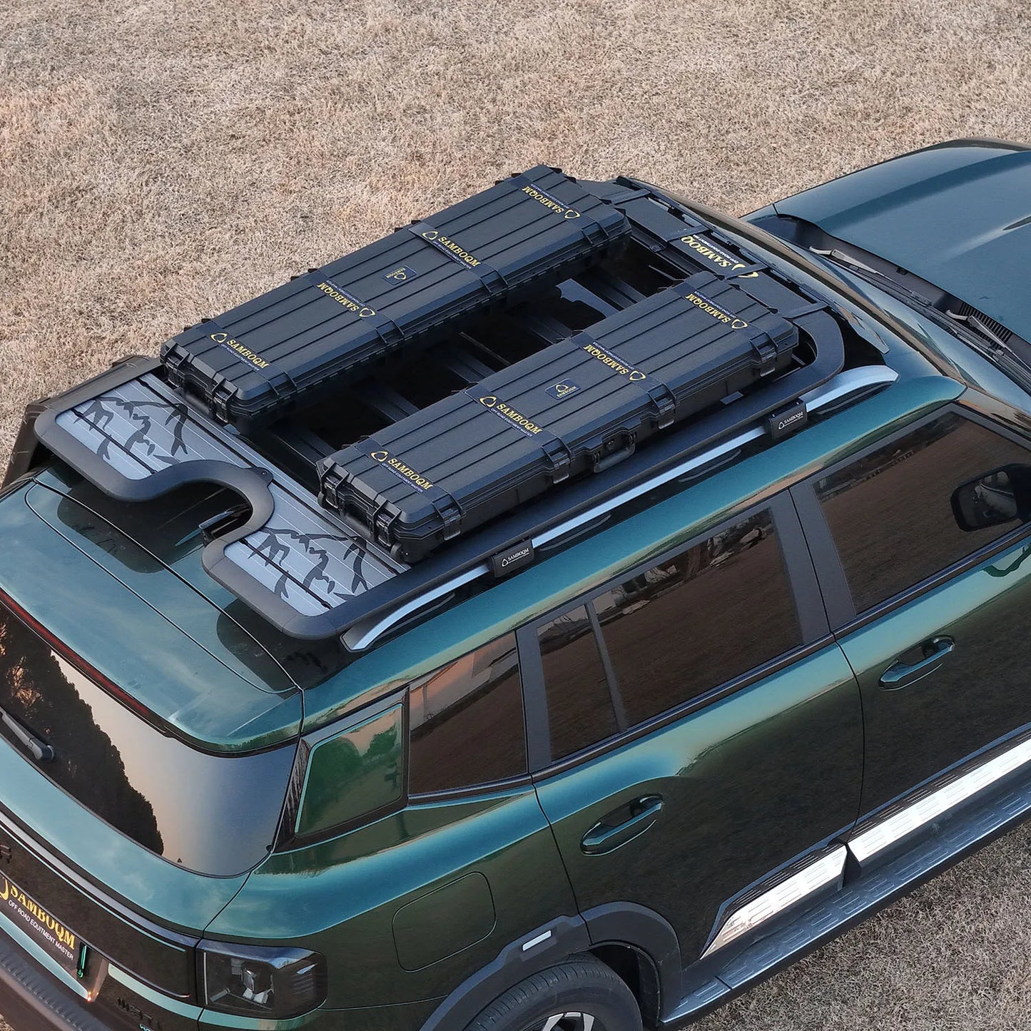 48L Heavy Duty Hard Shell Roof Box – Car Roof Rack Cargo Carrier for Travel