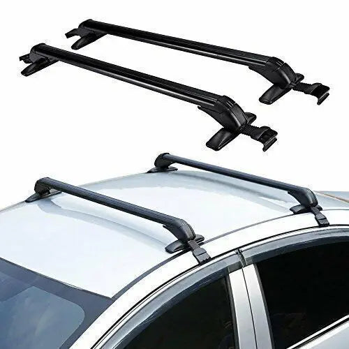 165 lbs Car Roof Rack Cross Bars – Universal Cargo Luggage Carrier for 4-5 Door Cars, Lockable