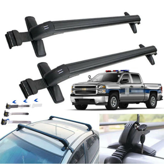 165 lbs Car Roof Rack Cross Bars – Universal Cargo Luggage Carrier for 4-5 Door Cars, Lockable